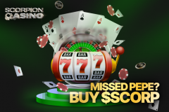 Scorpion Casino 预售 900 万美元，超越流行的 Meme 硬